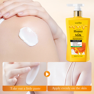 Lotion hydratante pour le <span class=keywords><strong>corps</strong></span> au lait de miel SADOER 400 ml pour réparer les peaux qui se déchiquètent et nourrir tout le <span class=keywords><strong>corps</strong></span> - Product Image 5