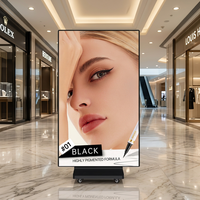 Affichage LED publicitaire numérique P2.5 P1.5 P1.2 GOB pliable pour intérieur, double face, trois LED, affiche pliable, écran LED pliable