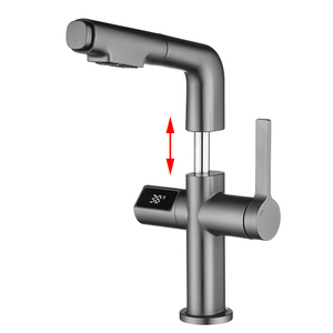 SANIPRO <span class=keywords><strong>PPA</strong></span> production d'énergie hydroélectrique en plastique température intelligente affichage numérique robinets cascade retirer robinet de robinet de bassin - Product Image 6
