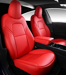 Protecteur de housses de siège de voiture en cuir Nappa d'<span class=keywords><strong>origine</strong></span> Design sportif <span class=keywords><strong>Logo</strong></span> personnalisé pour <span class=keywords><strong>Tesla</strong></span> Model Y 3 2017-2023 Coussin de siège - Product Image 1