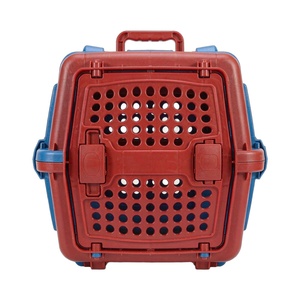 Moulage par injection personnalisé de produits pour animaux de compagnie, cage de transport rigide en plastique pour animaux de compagnie, boîte de transport portable pour chien et chat, boîte carrée ventilée - Product Image 1