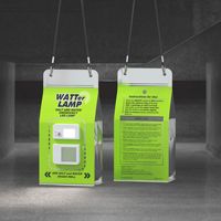 Lampe LED à eau salée, étanche, portable, pour le camping, économie d'énergie, lampe de pêche nocturne, fournitures de voyage pour voiture et extérieur
