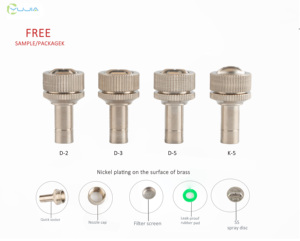 Nhanh chóng điều chỉnh hệ thống làm mát vòi phun áp suất thấp hình quạt 8mm Đầu nối vòi phun sương tưới vườn phun - Product Image 1