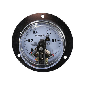 YX-100ZT เกจวัดแรงดันแบบสัมผัสไฟฟ้า 0-1.6MPa เกจวัดแบบอนาล็อกแบบติดตั้งบนแผงพร้อมหน้าสัมผัสทางไฟฟ้า - Product Image 3