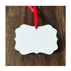 Hot Sales Chinese Wholesales Christmas Ornaments Benelux Shape Sublimation Aluminum Blanks 2.75x3.94 inches