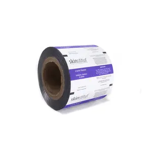 Factory Direct Supply Three Layers Laminated Aluminium Foil Film Cosmetic Plastic Packaging Film Roll sachet roll film