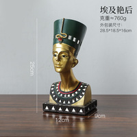 Résine personnalisée traditionnelle ancienne egypte Collection Souvenir cadeaux cléopâtre pharaon Statue décoration de la maison