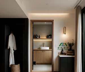 Kit <span class=keywords><strong>de</strong></span> maison préfabriquée en <span class=keywords><strong>bois</strong></span> <span class=keywords><strong>de</strong></span> qualité supérieure, contemporain, imperméable, à énergie solaire, écologique, pour hôtel, appartement - Product Image 6