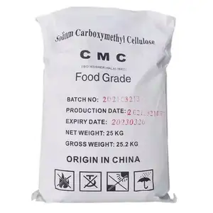 Lal yüksek viskoziteli sodyum CMC kimyasal 5000 356 Omicron fiyat gıda sınıfı karboksimetil selüloz Cmc tozu