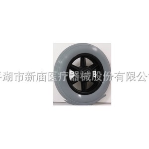 Single <b>Wheel</b> Caster Phxs 80mm Black White Red Swivel Mute Rubber <b>Plastic</b> Silent Wear Resistant Customizable - Product Image 4
