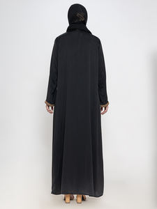 Ropa más vendida para mujer, Abaya bordada, Hiyab, Vestido musulmán, Kimono, Eid, Manga larga, Holgado, Árabe, Dubai, Conjunto de Abaya - Product Image 6