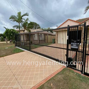 Neues Design Günstige moderne Stahl Metall Streikposten Zierzaun verzinkt Streikposten Schmiedeeisen Zaun platten - Product Image 2