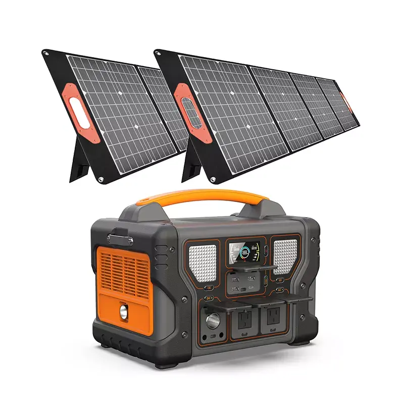 UPS Estación de energía portátil 1000W Batería de litio Onda sinusoidal pura Salida de CA Generador solar con panel solar de 200W