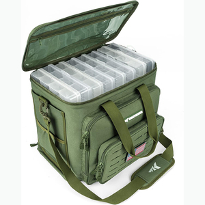 Kits d'accessoires de pêche gratuits pour adultes, sac à dos et boîte à pêche avec leurres, hameçons et plombs inclus - Product Image 4