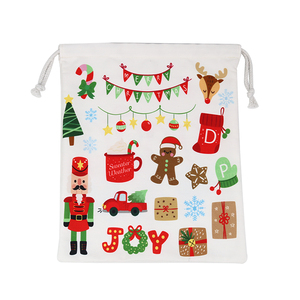 Bolsa de Lona de Algodón Reciclado con Cordón y Logotipo Impreso para Polvo - Product Image 5