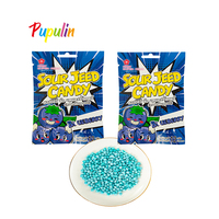 Bonbons acidulés bonbon à mâcher aigre à saveur de framboise bleue