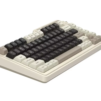 Clavier mécanique personnalisé KZZI K75Lite rétro sans fil tri-mode pour jeux, clavier avec touches remplaçables à chaud, rétroéclairage RGB
