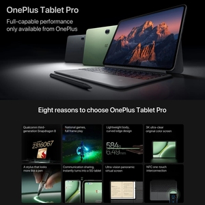 แท็บเล็ต OnePlus Pad Pro รุ่นใหม่ปี 2024 ขนาด <span class=keywords><strong>12.1</strong></span> นิ้ว หน่วยความจำ 8GB+128GB หน้าจอ LCD 3K แบตเตอรี่ 9510mAh แท็บเล็ต <span class=keywords><strong>Android</strong></span> <span class=keywords><strong>12</strong></span> นิ้ว รุ่น Oneplus Pad - Product Image 4