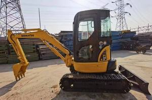 Miniexcavadora de orugas hidráulica de 5 toneladas Komatsu PC35MR usada, modelo con motor de bomba japonés original, núcleo de motor, componentes PLC - Product Image 4