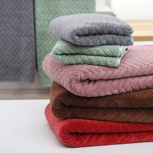 <span class=keywords><strong>Serviette</strong></span> de bain et de visage en molleton corail tricoté warp, ultra absorbante, douce, chaude, vente en gros - Product Image 4