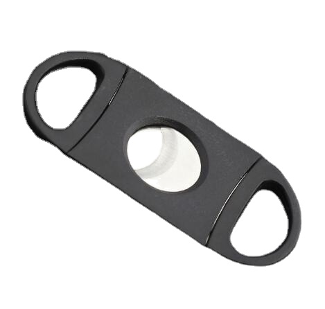 Инструмент для сигар, аксессуары, горячая распродажа, металлический нож для сигар стрейчевого типа с двумя пальцами, резак высокого класса из нержавеющей стали