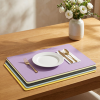 Nouveau Tapis de Table Double Face en Cuir PU Imperméable et Anti-Huile, Antidérapant et Facile à Nettoyer, Idéal pour Bureau et Usage Domestique