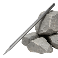 Burin à pointe SDS MAX pour briser le béton, burin pour marteau perforateur rotatif, démolition de maçonnerie et de pierre, burin SDS MAX robuste