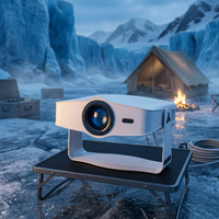 Projecteur JUNUO J500 PRÊT À EXPÉDIER, Android 14, 500 Lumens ANSI, 1080P, Courte Focale, Compatible 4K, Mise au Point Automatique, Wi-Fi, Portable, Pour la Maison