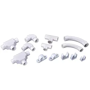 Pvc Connector 20Mm 25Mm Electrical Conduits Bend Tee Pipe Fitting Names And Parts