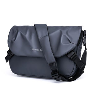 Sac bandoulière messager noir en PU pour homme, style coréen, pour tablette professionnelle - Product Image 1