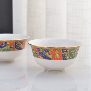 Bols chinois en porcelaine fantaisie, écologiques, avec logo personnalisé, cadeau d'entreprise, bols en céramique de 4,5 pouces - Product Image 3