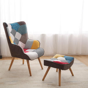 <span class=keywords><strong>Sillón</strong></span> Mecedor <span class=keywords><strong>tapizado</strong></span> de retazos moderno para sala de estar de hotel, escuela o parque, diseñado para la relajación - Product Image 6