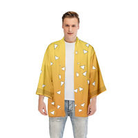 Costumes d'anime personnalisés, cosplay d'anime, kimono, t-shirt, hauts unisexes, vestes, cape d'anime, manteau Happi