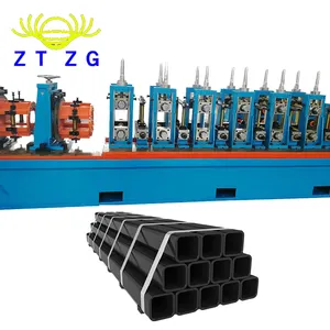 ZTZG-Molino de tubo cuadrado de 130x130mm, máquina de fabricación de tubos soldados de alta frecuencia, costura recta