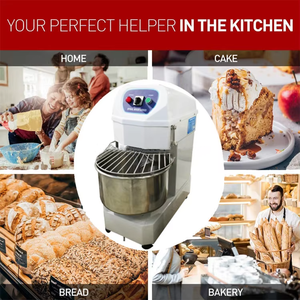 Easy-to-Operate Customizable Spiral Dough Mixer <b>Machine</b> New Food Grade Stainless Steel Commercial Bread Dough <b>Kneading</b> <b>Machine</b> - Product Image 4