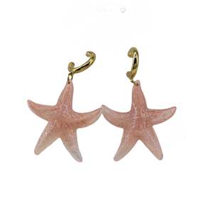 Pendientes de Estrella de Mar en Acero Inoxidable 316L con Baño de Oro PVD, Joyería de Moda Sostenible y Resistente - Product Image 1