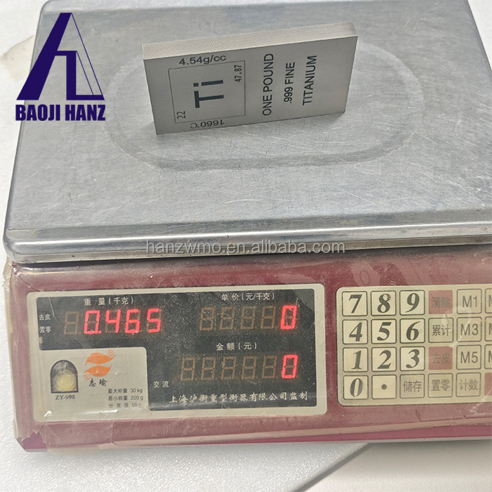 1kg Titanium Ingot Plate for Sale