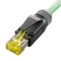 Câble réseau STP SFTP de haute qualité 8P8C prise modulaire RJ45 connecteur de tête de cristal industriel allemand blindé avec soulagement de la tension