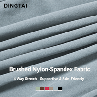 Combinaison une pièce Dingtai à blocs de couleur contrastés, demi-zip, pour femme, vêtement de sport, anti-transpiration, sans couture, bretelles spaghetti