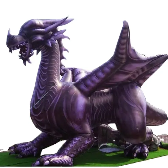 2019 gigante violeta inflable Dragón Volador de dibujos animados para la venta inflable gigante Dragón