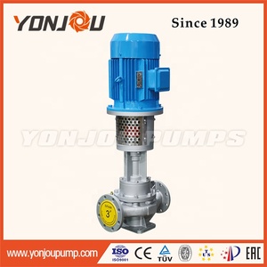 Pompe centrifuge verticale à transfert d'huile chaude haute température série YONJOU LQRY, pompe à huile thermique - Product Image 3