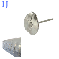 Ancres de fixation pour isolation, couvertures ou plaques isolantes amovibles, acier inoxydable 12GA, plaque supérieure de 7/8'' de diamètre