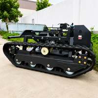 Mesin Pemotong Rumput Crawler 900mm dengan Remote Control, 16HP Bensin, Pemotong Semak untuk Rumput Tinggi, Perawatan Kebun, Kebun Buah, dan Lereng Bukit