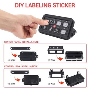 8 गिरोह स्विच पैनल, ब्लू नेतृत्व वाले टच कंट्रोल पैनल बॉक्स कार टच स्विच बॉक्स कार टच स्विच बॉक्स कार टच स्विच बॉक्स - Product Image 5