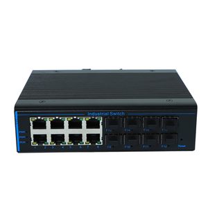 สวิตช์เครือข่ายอุตสาหกรรม OEM Ethernet 1.25G สวิตช์เครือข่าย 8SFP พอร์ตใยแก้วนำแสง 8 พอร์ต สวิตช์เครือข่าย 8 พอร์ต - Product Image 2