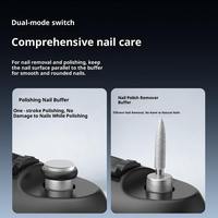 Coupe-ongles électrique rechargeable avec lame incurvée et large ouverture de mâchoire, polissage automatique des ongles avec lumière LED