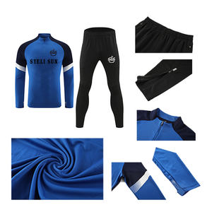 Survêtement de football classique pour homme, nouvelle <span class=keywords><strong>saison</strong></span> 2025, haute qualité, avec fermeture éclair <span class=keywords><strong>1</strong></span>/4, idéal pour l'échauffement et l'entraînement, personnalisable - Product Image 4