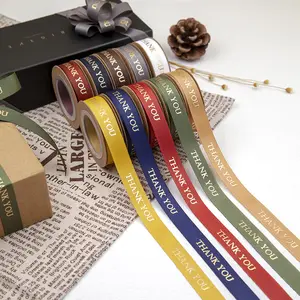 Factory Price Personalized Custom Brand Logo Ribbon With Embossed/Gold/Sliver Stamp/Embroidered Printed Logo