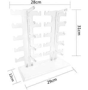 Tùy chỉnh thực hiện 4-Row 20-Pair <span class=keywords><strong>Acrylic</strong></span> Kính mát hiển thị giá hiện đại trong suốt Thiết kế bền vững dễ dàng lắp ráp cho cận thị kính - Product Image 4