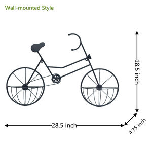 Decoración de jardín, <span class=keywords><strong>maceta</strong></span> para bicicleta, soporte de pared de Metal, colgante decorativo, plantas en <span class=keywords><strong>maceta</strong></span>, macetas para bicicleta, suministro de fábrica de hierro Vintage - Product Image 5